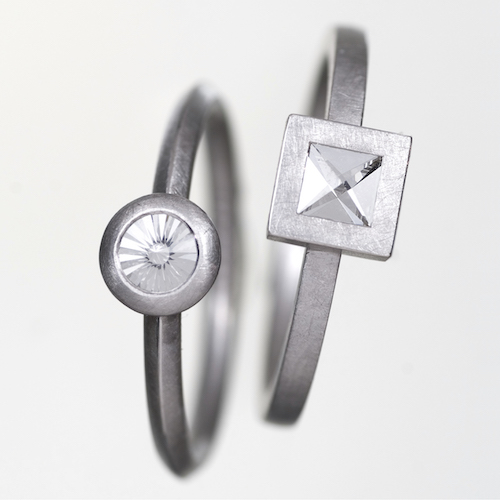 Diamantringe aus Platin
